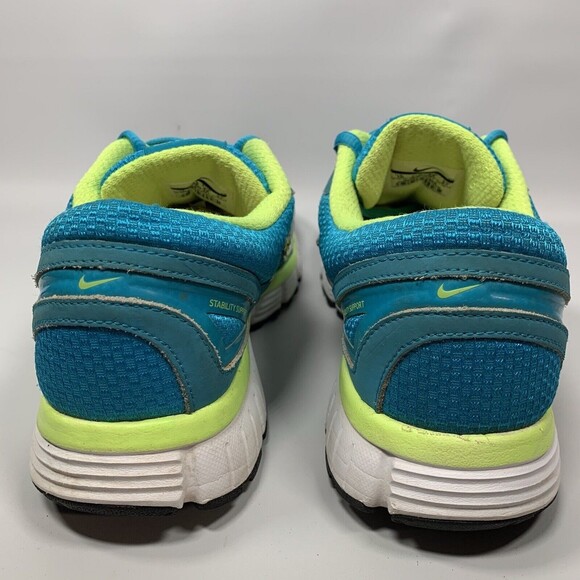 Nike Womens Size 10 Dual Fusion ST 407847-401 Blue Neon Running Shoes Lace Up - Picture 9 of 11